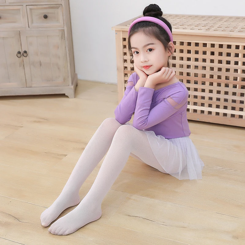 Girls high-density woven yarn skirt net stockings summer thin breathable children's spring and autumn dance special dance socks