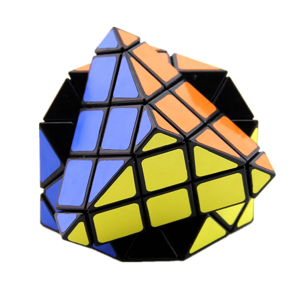 LanLan 8 Axis Hexahedron 6 Surface Twisty 4Layers Skewbed Magic Cube Speed Puzzle Antistress Toys For Children cubo magico Gift