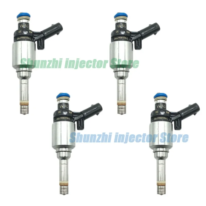 

4pcs Fuel Injector Nozzle For v-w Passat MAGOTAN Tiguan A4L 2.0T 06J906036G 0261500168 06J906036G 0261500168