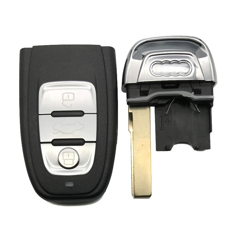 3 Buttons Car Remote Key Case For Audi A4l A3 A4 A5 A6 A8 Quattro Q5 Q7 A6 A8 Replacement Smart Key Shell Fob