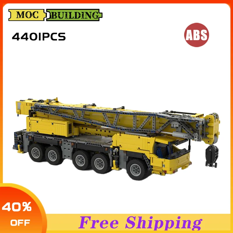 

MOC Building Block Engineering Vehicle Model Grove GMK 5250L mobile crane High-Tech Collection Educational Toy Gifts