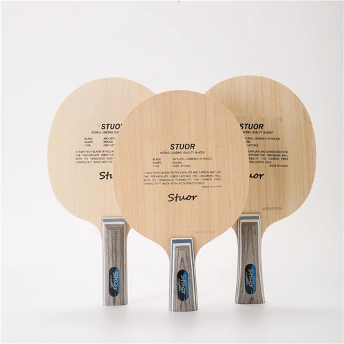 Stuor-Pala de fibra de carbono para tenis de mesa, accesorio ligero de 7 capas para raqueta de Ping Pong