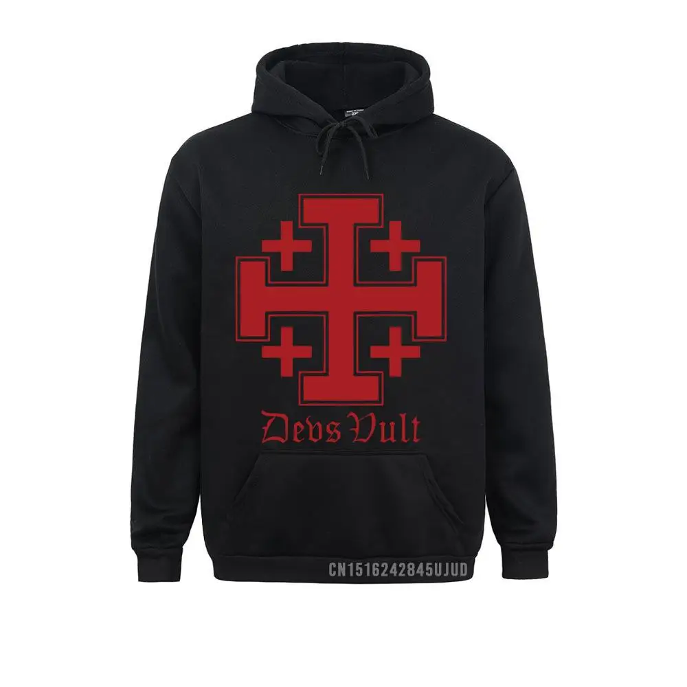 Vintage Vult Cross Crusades Hoodie Man Classic Knightfall Knights Templar Sweatshirt Big Size Homme Pullover