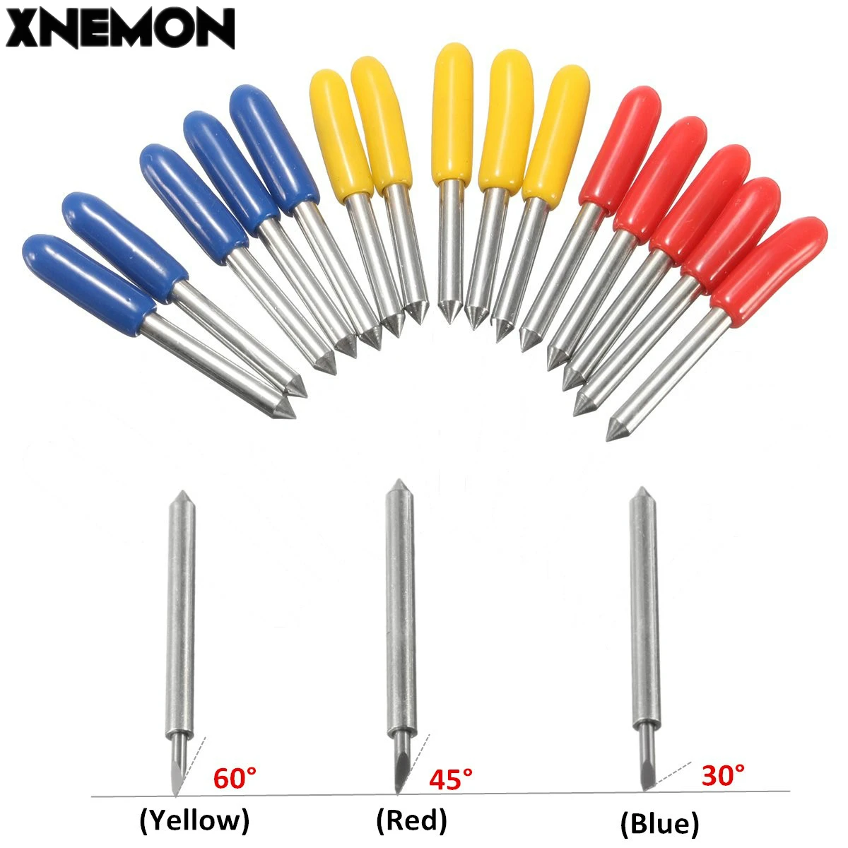 Xnemon 15 Cái/lốc 30/45/60 Độ Lưỡi Dao Cho Roland Cắt _ Ba Lô Vincy Lưỡi Dao Cắt Thép Vonfram