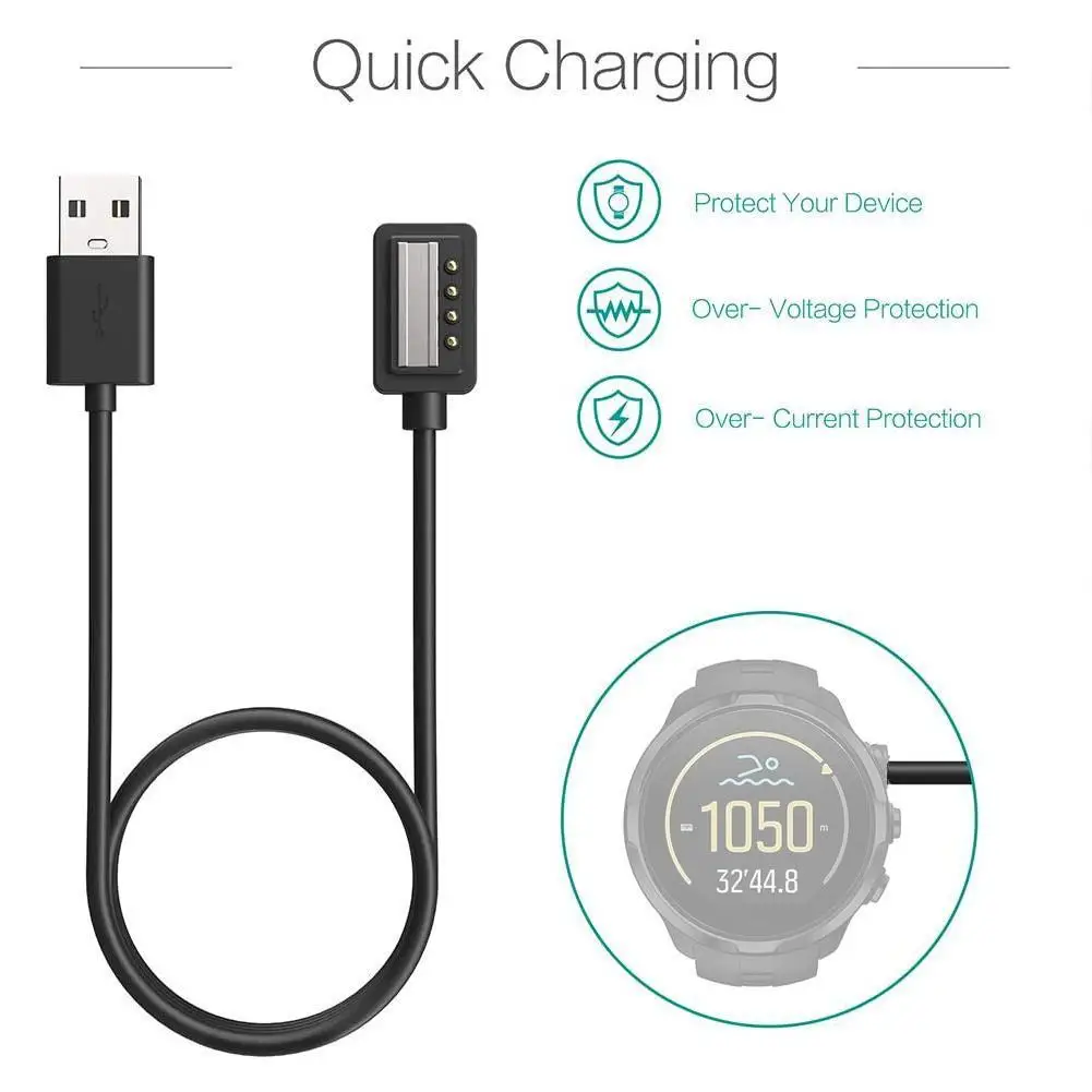 

USB Cable Fast Charging USB Charger Charging Cable for Suunto 9 Baro Suunto9 Smartwatch D5 Spartan Sport Wrist HR Ultra Ambit 4