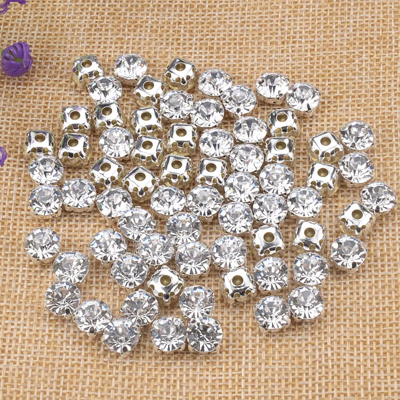 Special Grade A Crystal Glass Claw Rhinestone 4-10Mm Diamond Diy Nail Art Sticker Hand Sewing Clothing Shoes Bag Dress Wholesale