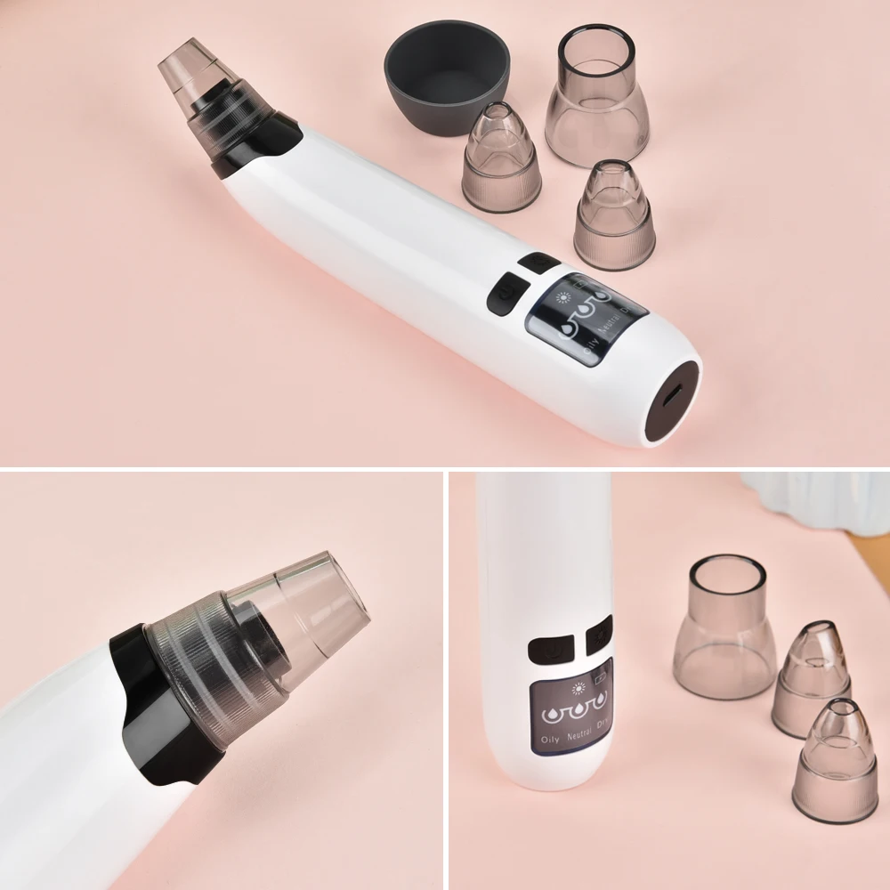 Pore สูญญากาศ Blackhead Remover จมูก T Zone Pore ทําความสะอาดความร้อนสิวสิวเสี้ยนทําความสะอาดลึก Beauty Skin Care Home TOOL