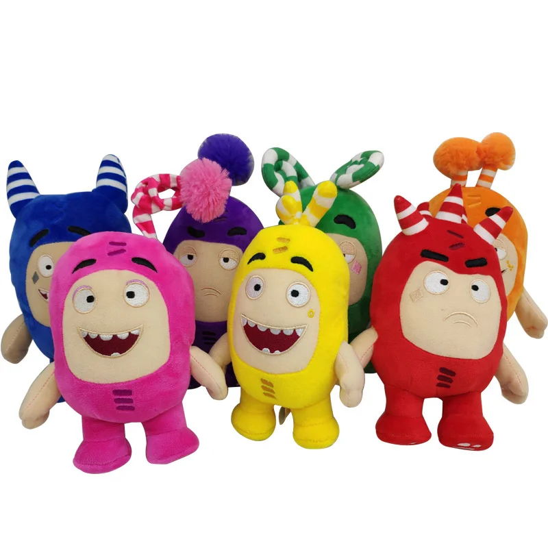 Kawaii Oddbods Fuse Bubbles Newt Pogo Slick Jeff Bubbles Zee Plush Stuffed Toys Cute Cartoon Anime Dolls Soft Pillow Kids Gifts