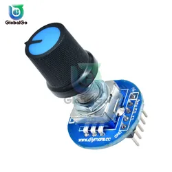 Rotary Encoder Module for Arduino Rotating Potentiometer Knob Cap Digital Controller Module 5V Encoder Controller Switch