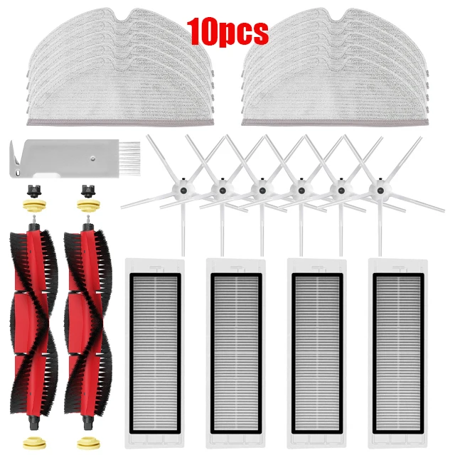Voor XiaoMi Roborock s5 Max s6 MaxV s6 Pure Vacuüm Onderdelen Watertank Stof Box HEPA Filter Hoofdborstel Mop Doek Zijborstel - afbeelding 1