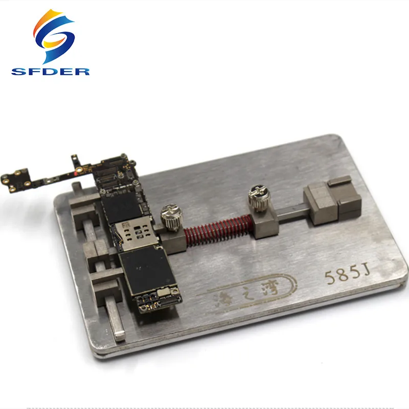 Placa lógica NAND Chip abrazaderas para placa base soporte PCB para iPhone herramienta de reparación con cubierta de huella dactilar herramienta de apertura