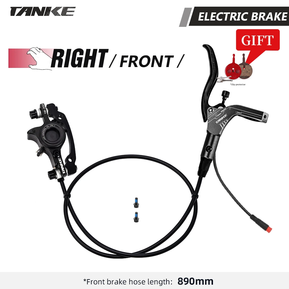TANKE E-Bike MTB Hydraulische Schijfremset Elektrische E Scooter Power Control Shifter Fietsremmen 160mm rotoren Aluminiumlegering