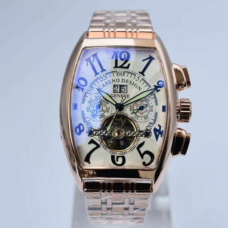 Automatic Mechanical Watches Men Top Brand Luxury Military Sport Wristwatch Stainless Steel Luminous Male Clocks CASENO New 2020