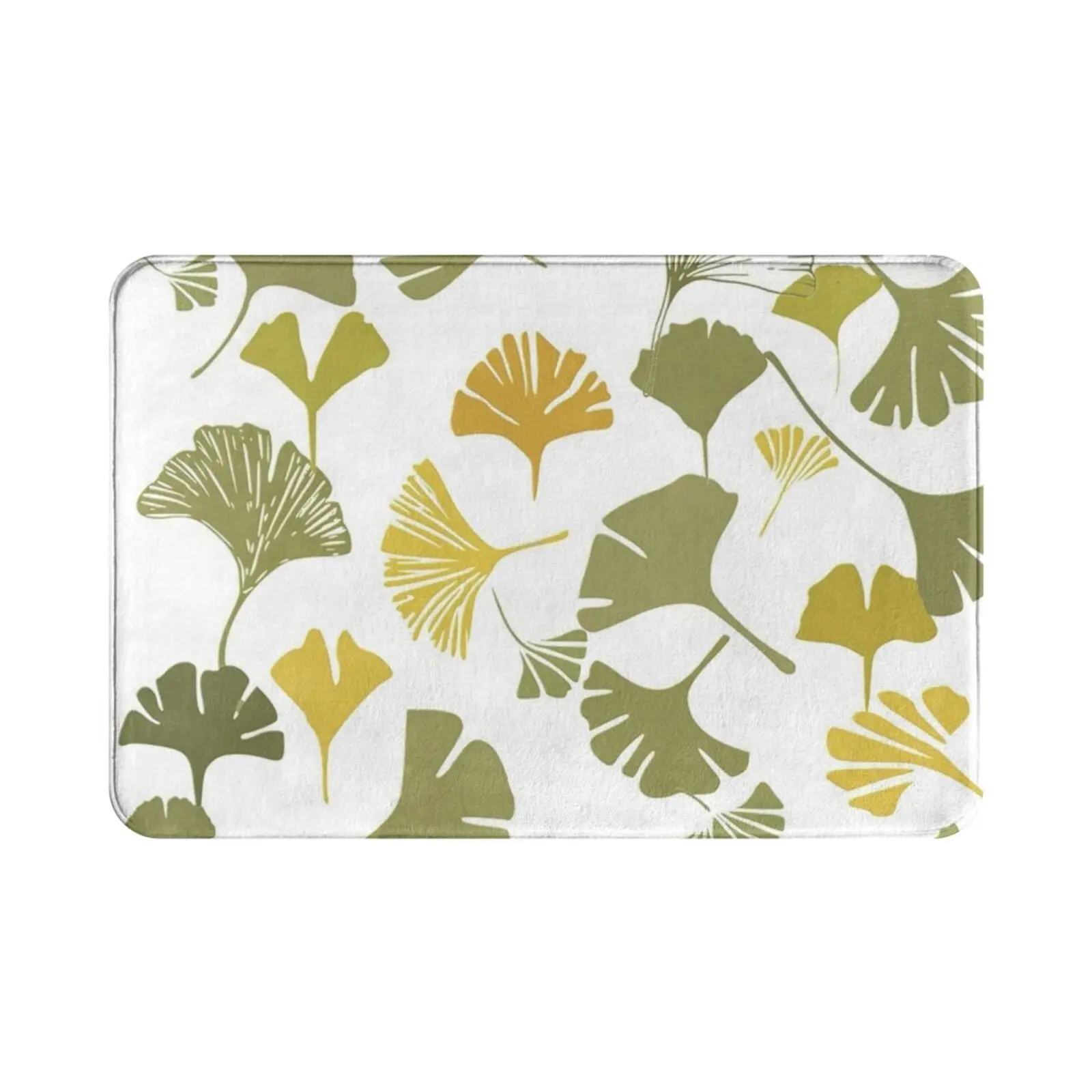 Ginkgo Leaves Carpet Mat Rug Cushion Soft Ginkgo Leaves Pattern Bathmat Duffel Backpack Skins Sleeves