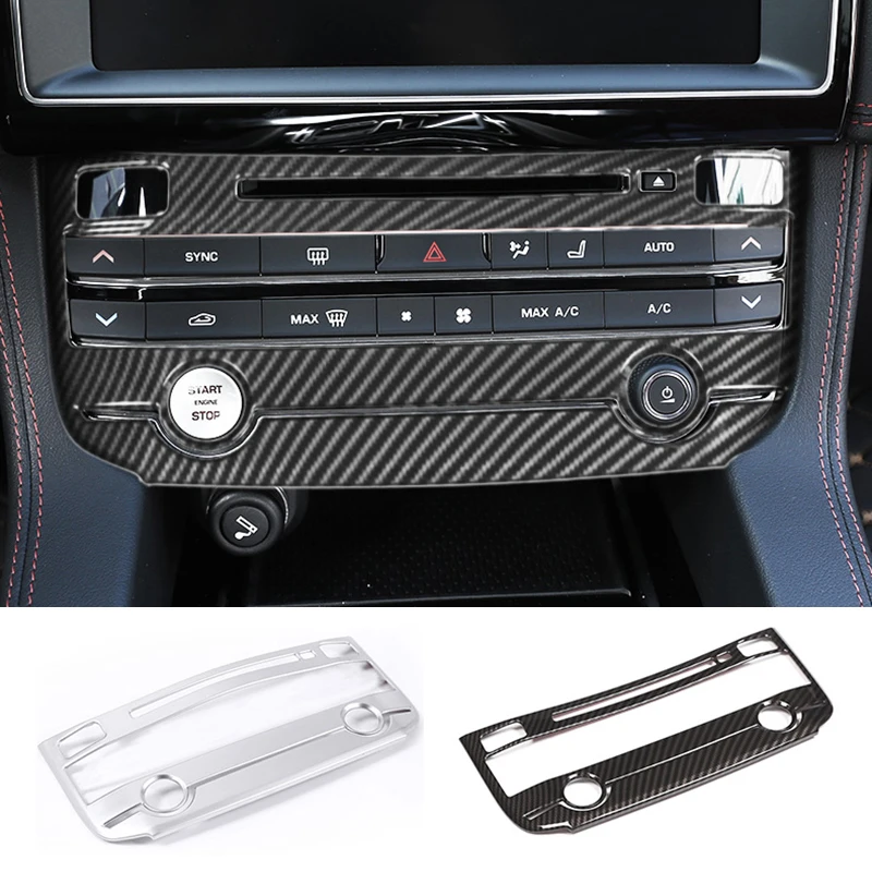 

For Jaguar F-PACE 2016-2020 Car center console control adjustment button panel frame trim cover 1pcs Car styling accessories