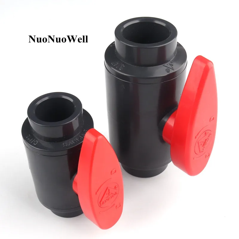 

1pc ANSI (1/2"-2") I.D 21.34~60.32mm Hi-Quality UPVC Globe Valve Garden Water Pipe Connectors Aquarium Irrigation PVC Ball Valve