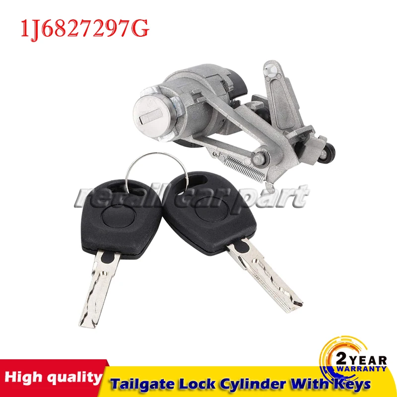 1J6827297G 1J6827297K 1J6827297C 1J6827297D Tailgate Rear Outer Door Lock with 2 Keys for GOLF IV Lupo Seat Arosa 1997-2006