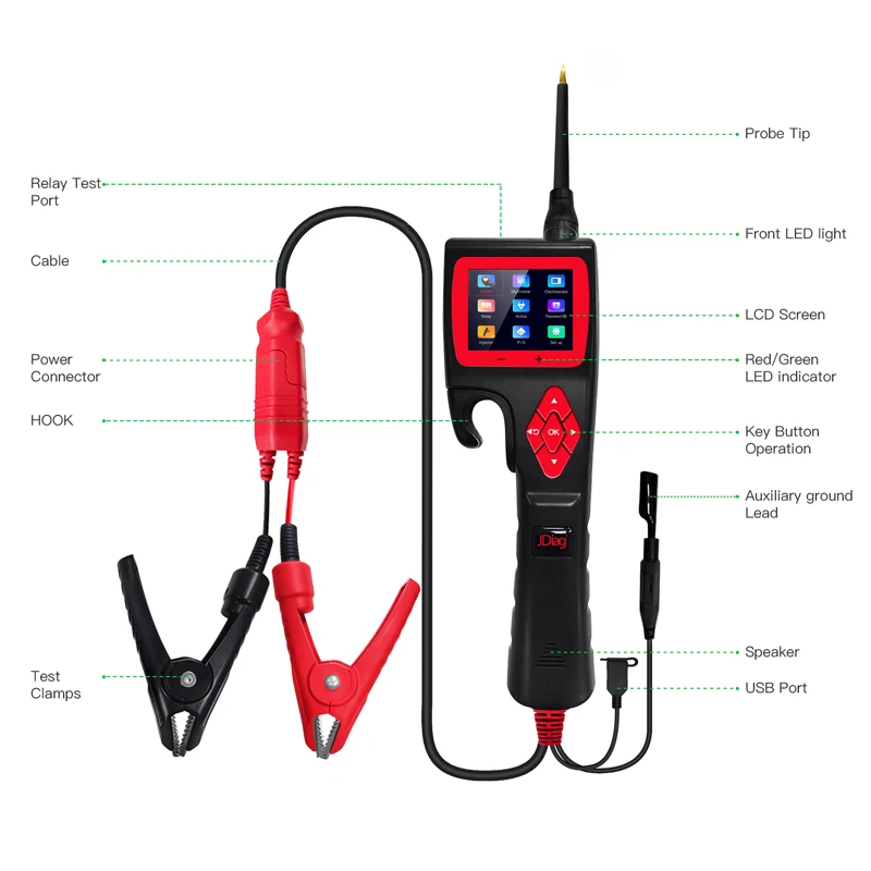 TopDiag P200 9-30V SMART HOOK Powerful Probe Intelligent Circuit Analyzer P200 Quickly Electronic Circuit Testing Tool P200