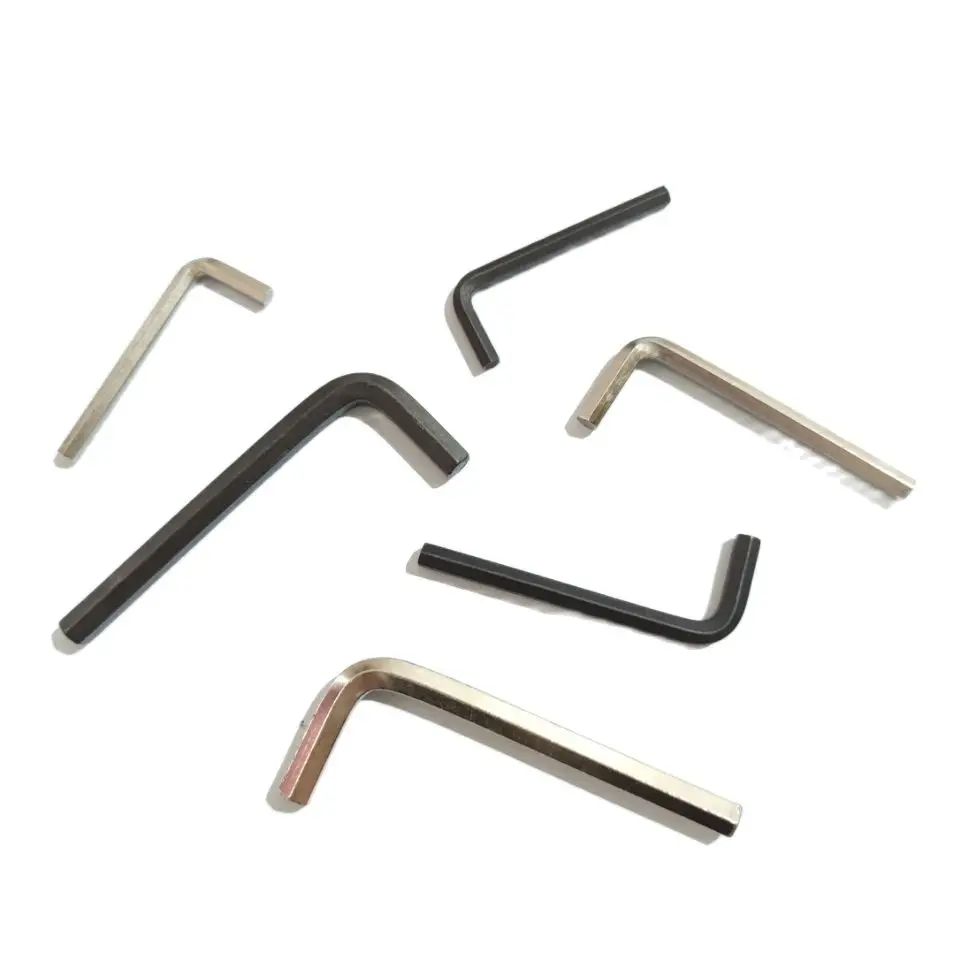 1 pçs allen chave l em forma de prata preto hex chave allen hexagonal 0.9mm 1.27mm 1.5mm 2mm 2.5mm 3mm 4mm 5mm 6mm 8mm