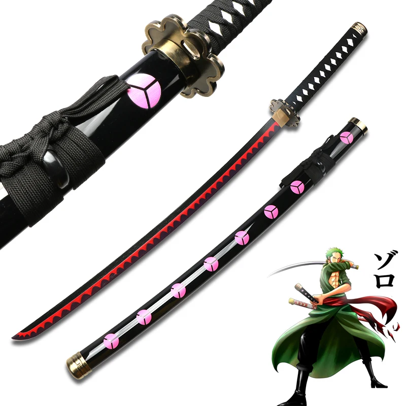 Hobby Collectie Roronoa Zoro Katana Bamboe Mes Anime Zwaarden Voor Cosplay Kitetsu Shisui Zwaard