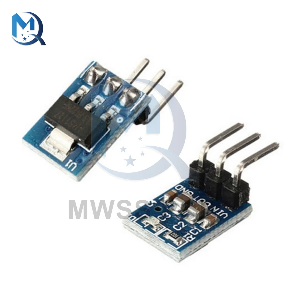 5V To 3.3V DC-DC Step Down Power Supply Buck Module AMS1117 800MA Automatic Adjustable Boost Board Start Limit Voltage