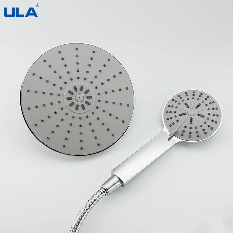 ULA Handheld Shower Head Set High Pressure 3 Mode Adjustable Bath Shower Jets Removable Filter Water Saving