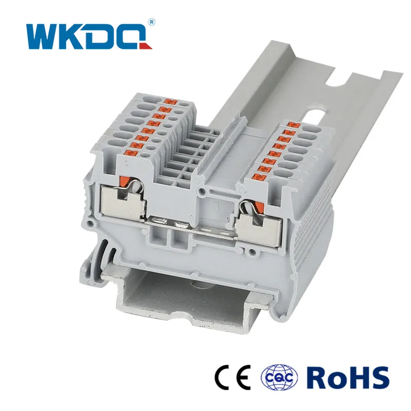 Pt 1,5-TW-PE Push-In Ground Feed-Through-Din-Rail-Klemmen block 1,5 mm² 1-in 2-Out-Stecker Draht elektrischer Stecker pt 1,5-TW-PE – Detail 7