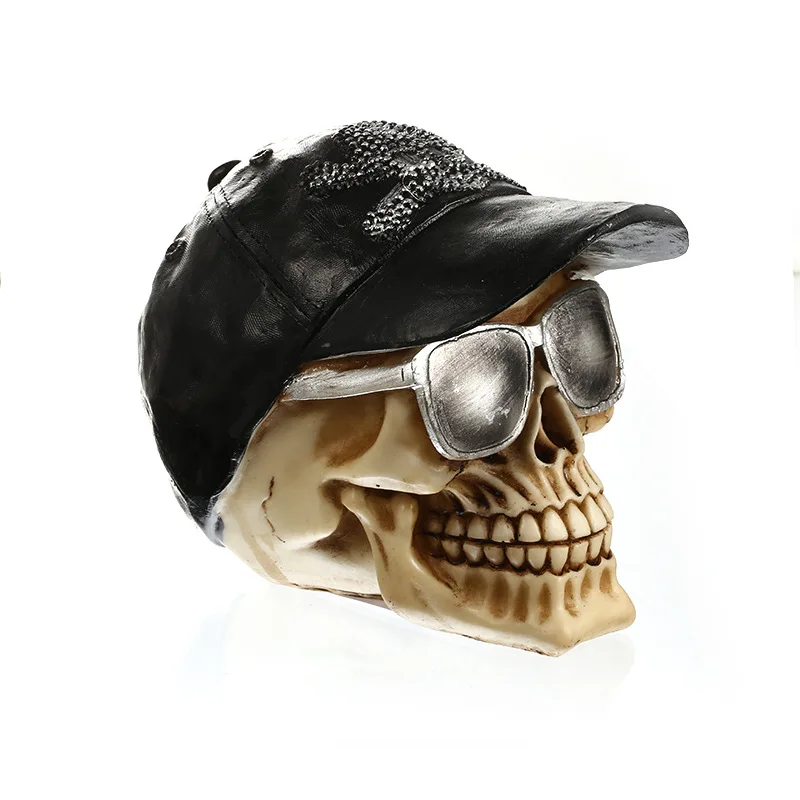 Animal Model Skull Resin Skeleton Storage Hook Desk Ornament Living Room Sets Home Party Halloween Decoration Accessory