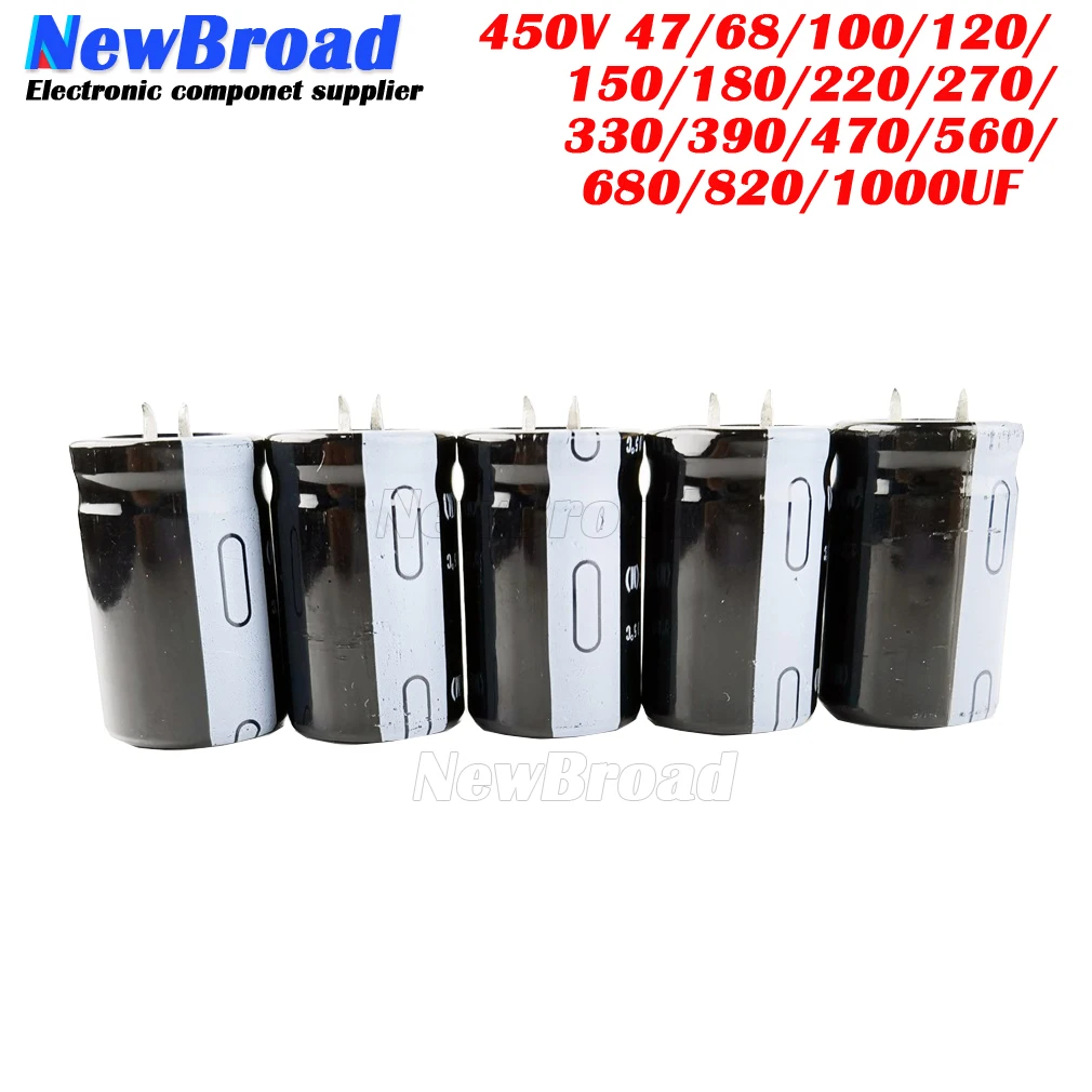 2-5PCS Cow Foot Electrolytic Capacitor 450V 47UF 68UF 100UF 150UF 180UF 220UF 270UF 330UF 390UF 470UF 560UF 680UF 820U 1000U