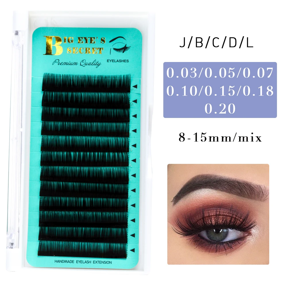 Big Eye's Secret Faux Mink Lashes Individual Eyelash High Quality Soft Natural Light False Eyelashes Extension Back to School