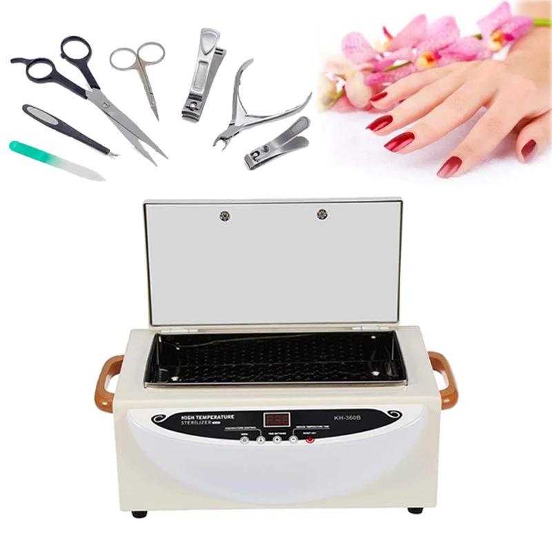 Dry Heat Cabinet Portable High Temperature Nail Sterilizer Cabinets For Manicure Beauty Pedicure Salon Nail Tool