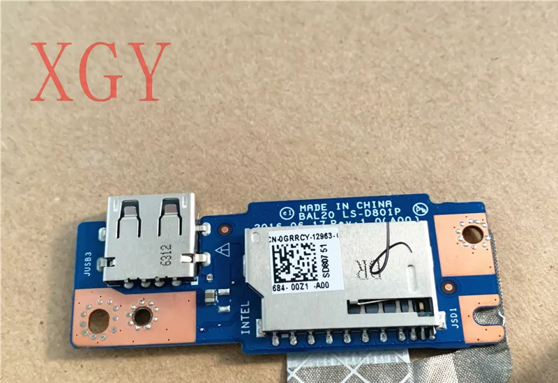 New Orijinal FOR Dell Inspiron 15 5567 5567 USB small board ls-d801p 0FXX33 FXX33 tamamen test edilmiş