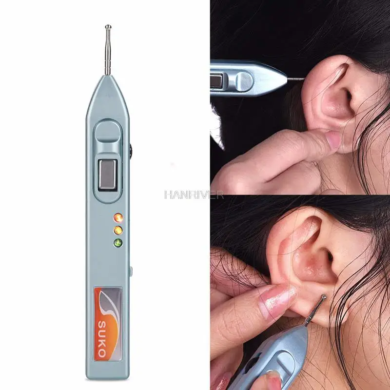 100A Auricularpoints Acupuncture Point Search Ear Detection Pen Ear Acupoint Search Ear Auriculotherapy Vaccaria Seeds