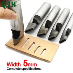 5mm * 6/7/8/9/10/11/12/13/14mm DIY wiertło skórzane Craft Puncher płaskie dziurkacz Maker Cutter dłuta Tool Set