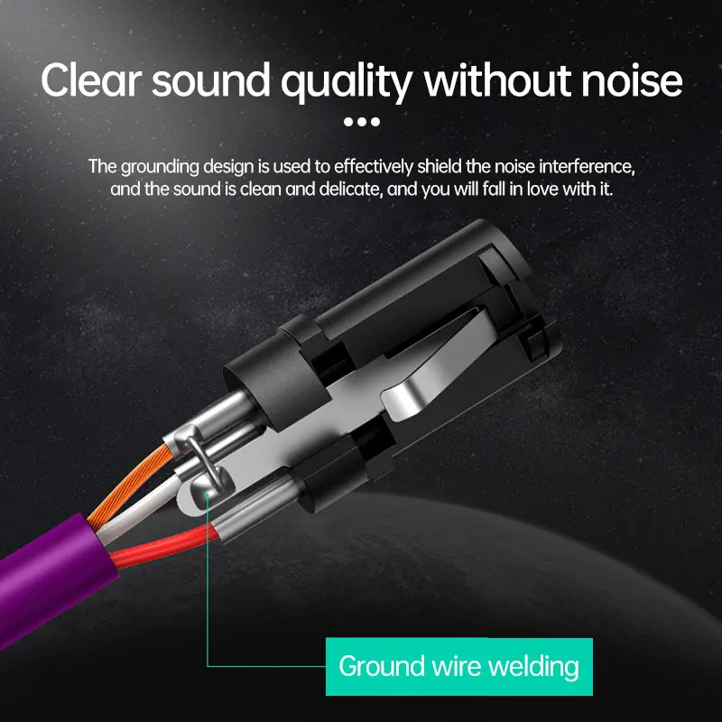 สายไฮไฟ XLR สเตอริโอเสียง m/f OFC สำหรับไมโครโฟนผสมสัญญาณกล้องเครื่องขยายเสียง