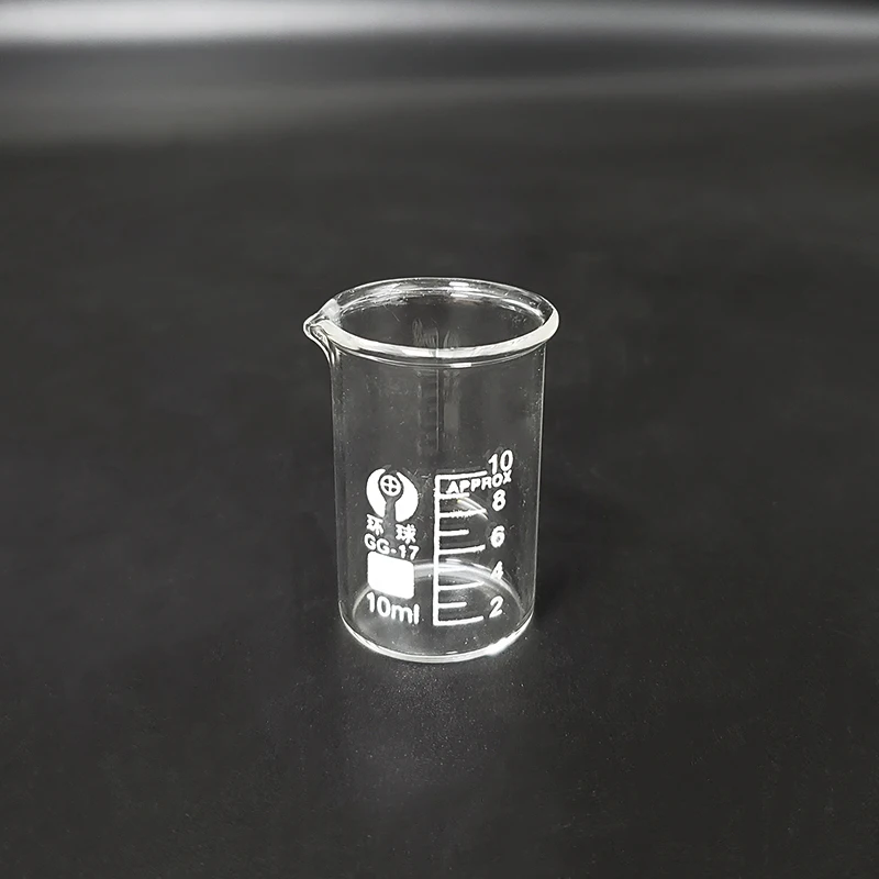 Vaso de vidrio de forma baja, capacidad de 50ml-3000ml, borosilicato para laboratorio, transparente, espesado con boquilla