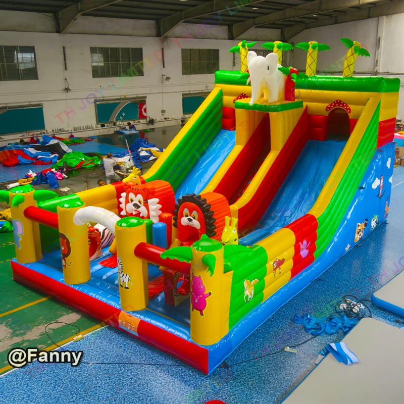 

Animal Kingdom bouncy castle Outdoor inflatable funcity inflatable playground slide park