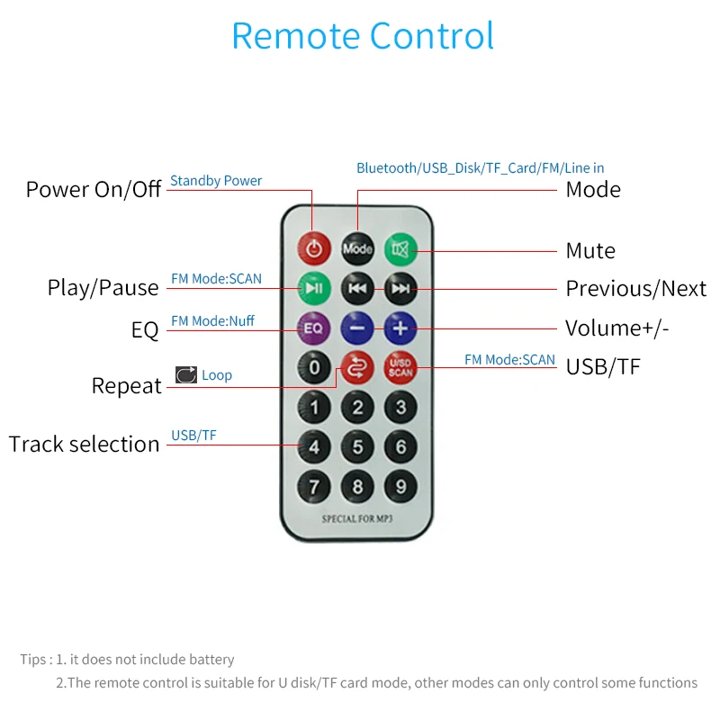 UNISIAN MP3 Digital Audio Player Decoder Board Bluetooth USB SD FM Line in Music mp3 Lyrics LCD Display Module DC12V