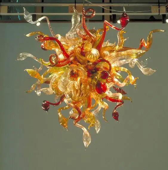 

Contemporary E14 lights Murano Glass Hotel Lobby Decor Fancy Chandelier