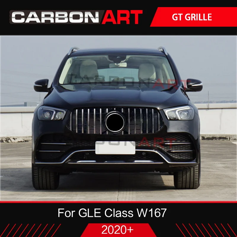 2019 2020+ GLE Class W167 GT Grille For Bens GLE Class GLE180 GLE350 W167 Front Grille 2021+ With Camera Hole