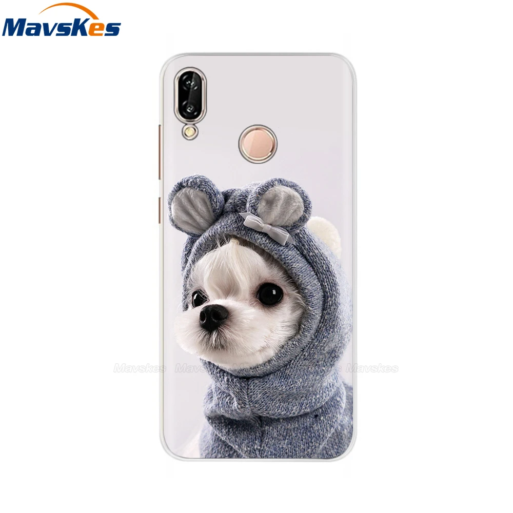 Case For Huawei P20 Pro Funda Phone Case Soft TPU Cover for Huawei P20 Cover Silicone Back Bags for Huawei P20 Pro Case flower