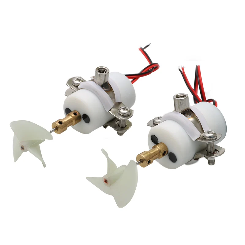 

1Pair 7.4V-12V Underwater Thruster Propeller CW CCW ROV Brushed Waterproof Motor Propulsion for Unmanned Drag Net Boat DIY Parts