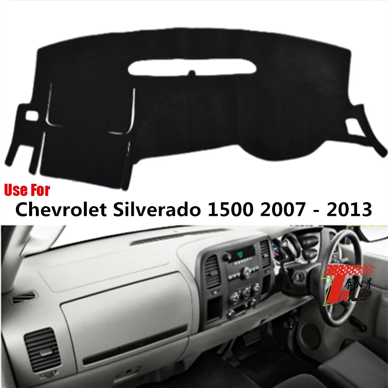 TAIJS Factory Casual Polyester Fibre Car Dashboard Cover For Chevrolet Silverado 1500 2007 08 09 10 11 12 13 Right hand drive