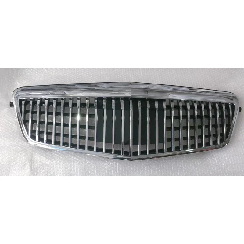 Car styling Middle grille For Mercedes-Benz E-Class W212 2009-2013 Modified to Maybach Silver Black front bumper Center Grille