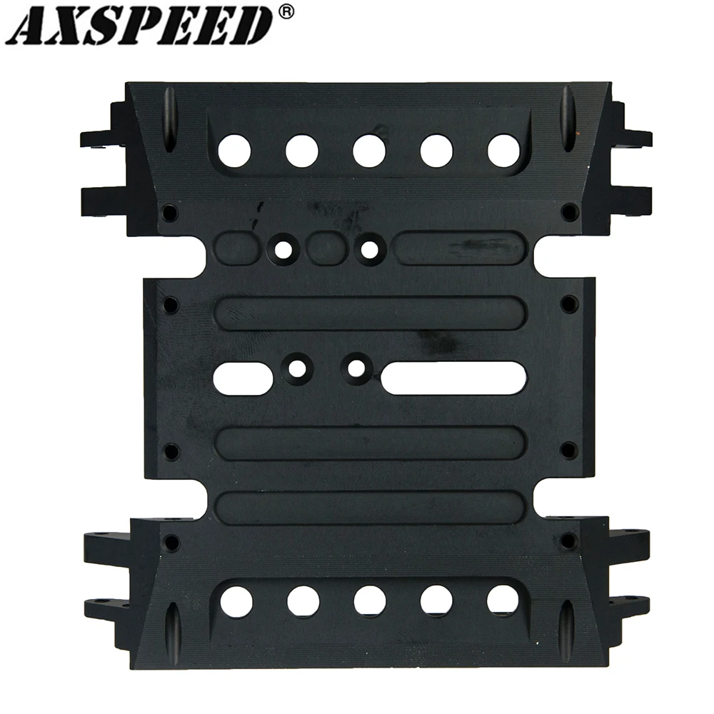 AXSPEED Aluminum Chassis Skid Plate Center Gearbox Mount Holder for 1/10 Axial Wraith 90018 RC Crawler Car Upgrade Parts