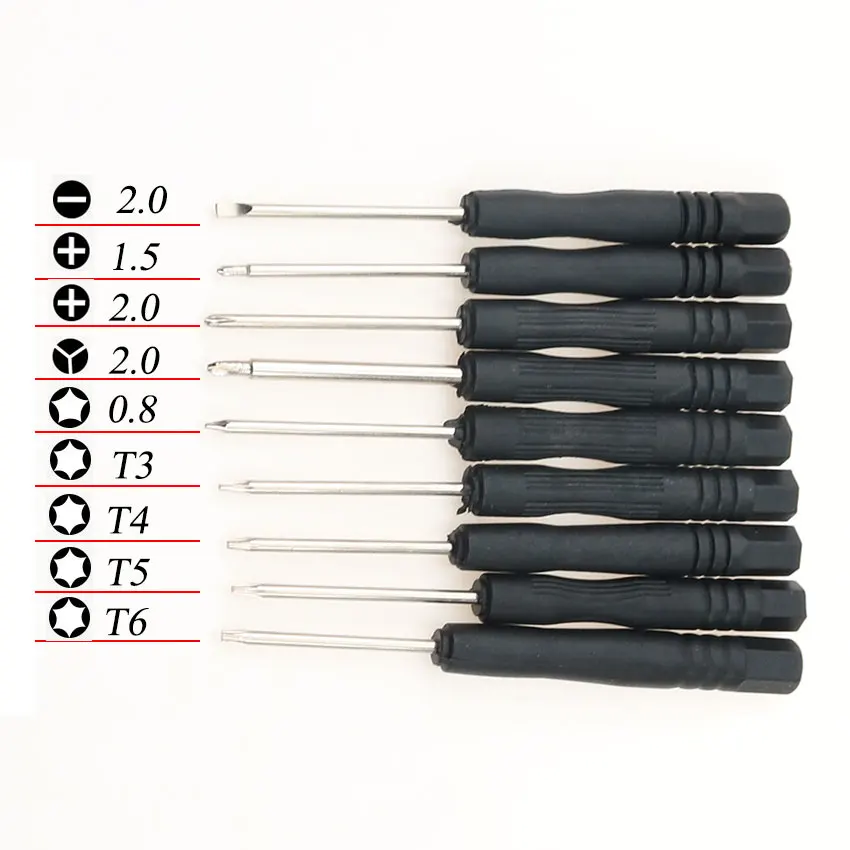1 sztuk Mini śrubokręt 2.0 +,2.0-,1.5 +,2.0Y,T3,T4,T5,T6,0.8 Torx, śrubokręt domu DIY narzędzia do napraw ręcznych