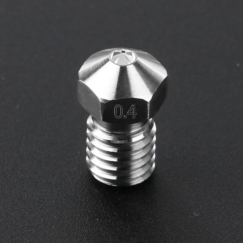 

High temperature E3D V6 Titanium steel gem nozzle 0.4mm for Special Material PETG ABS PET PEEK NYLON PRUSA I3 LulzBot 3d printer