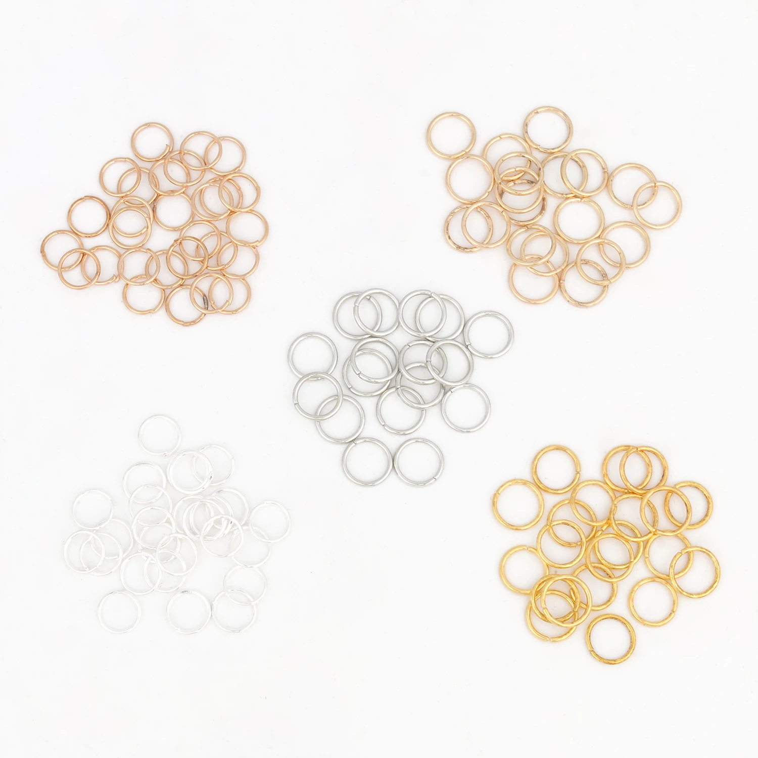 Multi Color Split Open Jump Rings Metal Split Rings Connector Loops for Jewelry Making Bracelet DIY Necklace Accessories