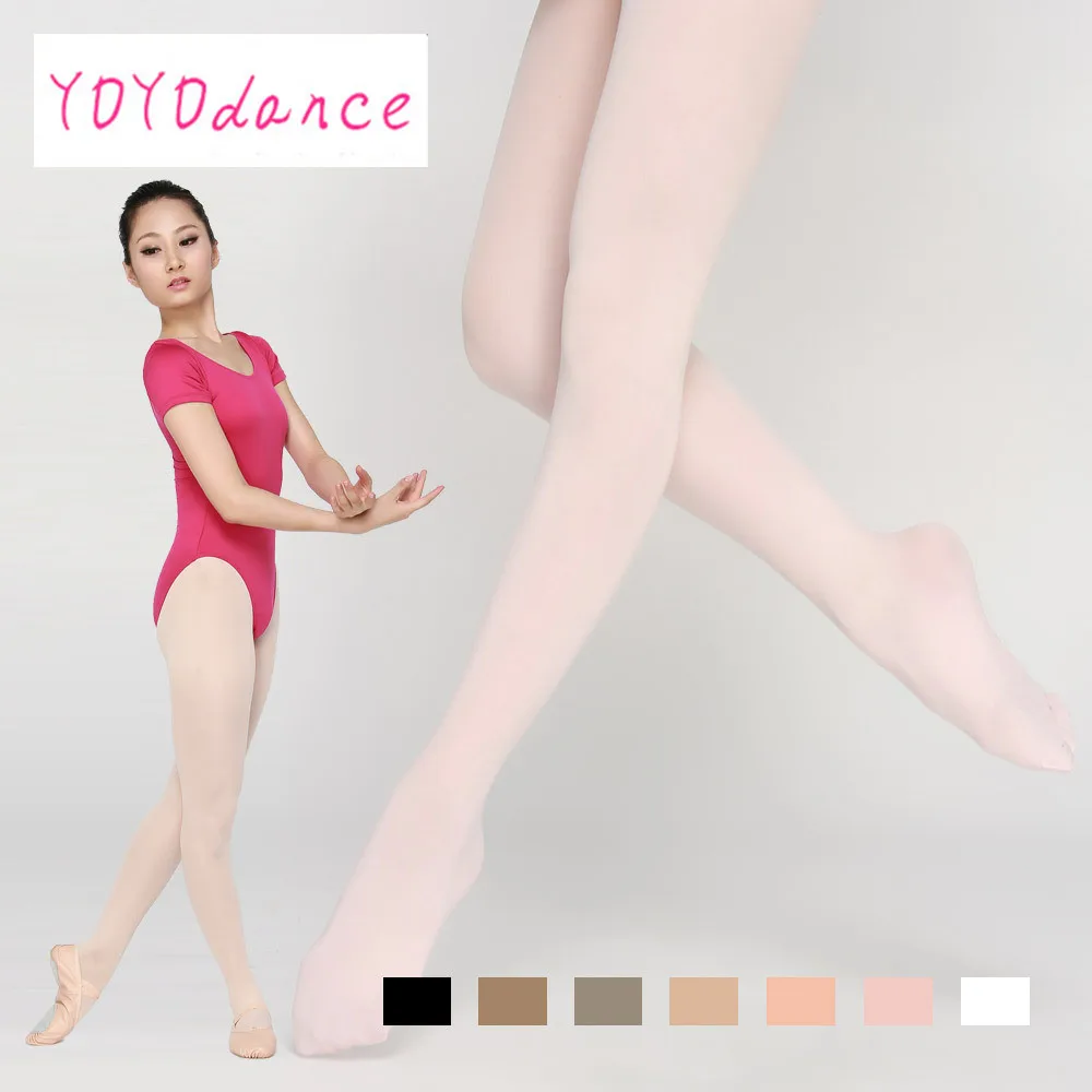 Meia-calça collants de dança infantil 40d, meia-calça impermeável para balé feminina, para ginástica