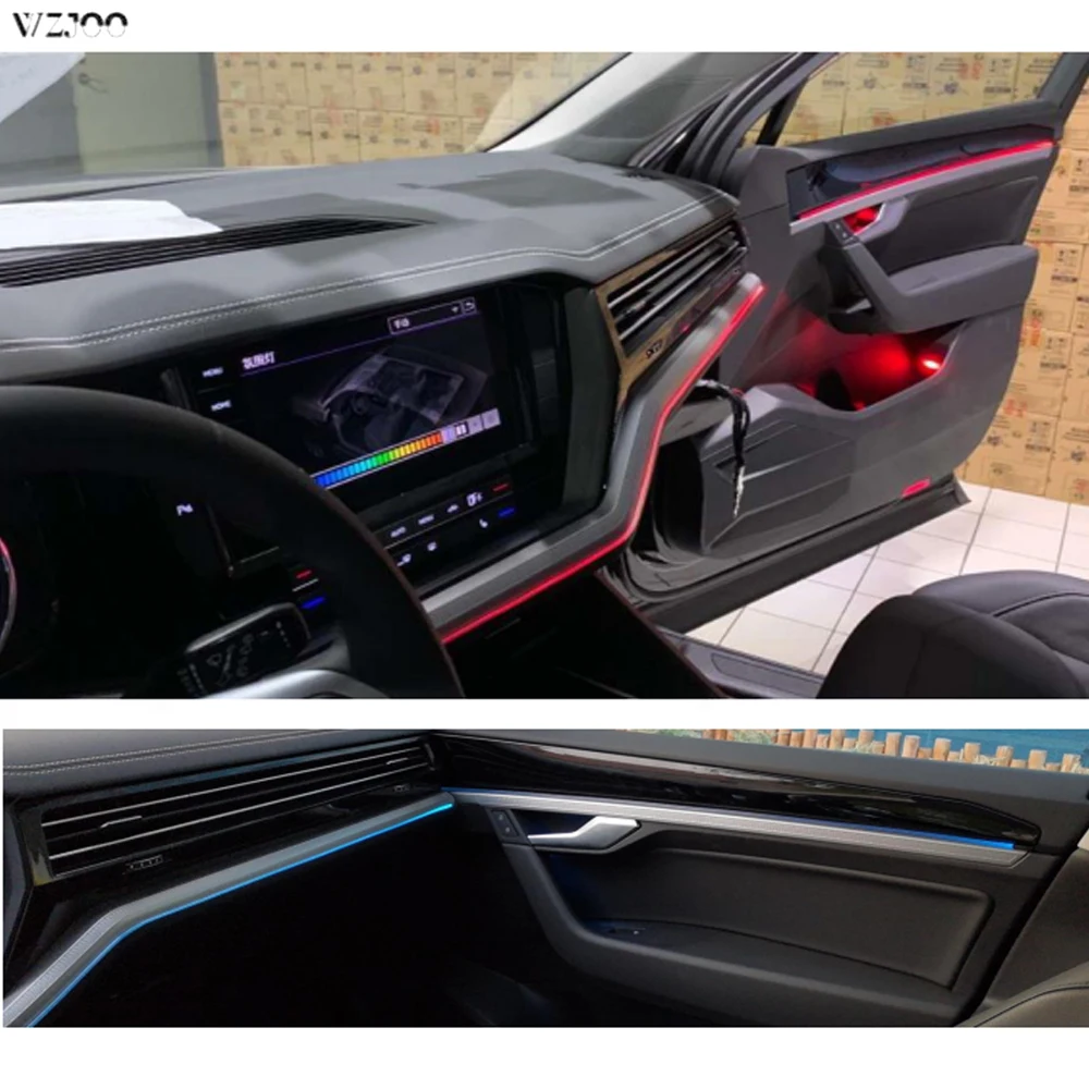 For vw 30 Color Ambient light Set For Volkswagen Touareg 2019- 2021 Car Ambient light Decorative lighting Atmosphere lamp